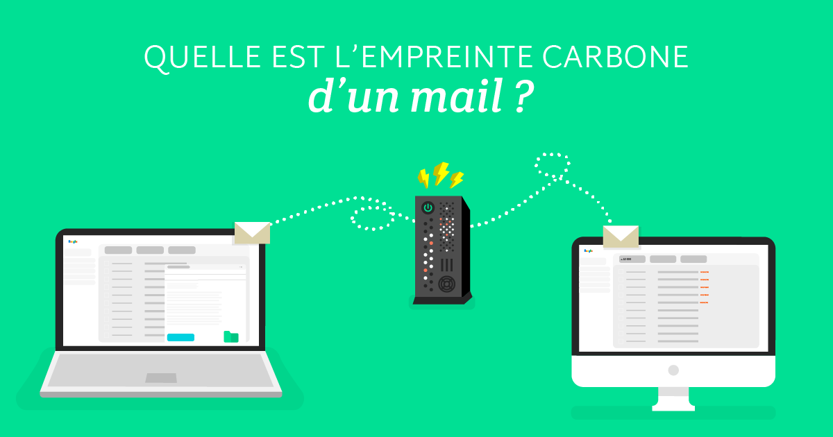 Quelle est l’empreinte carbone d’un mail ?