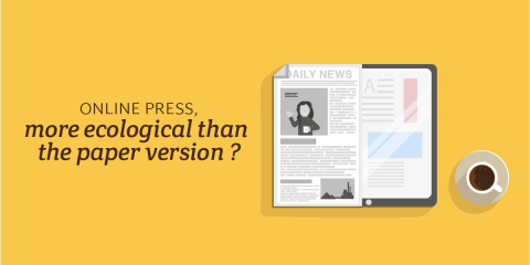 What is the carbon footprint of online newspapers ?